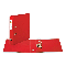 Папка-регистратор (Бокс-файл) А4 с двухсторонним покрытием из ПВХ, 50 мм (Красный) КНР