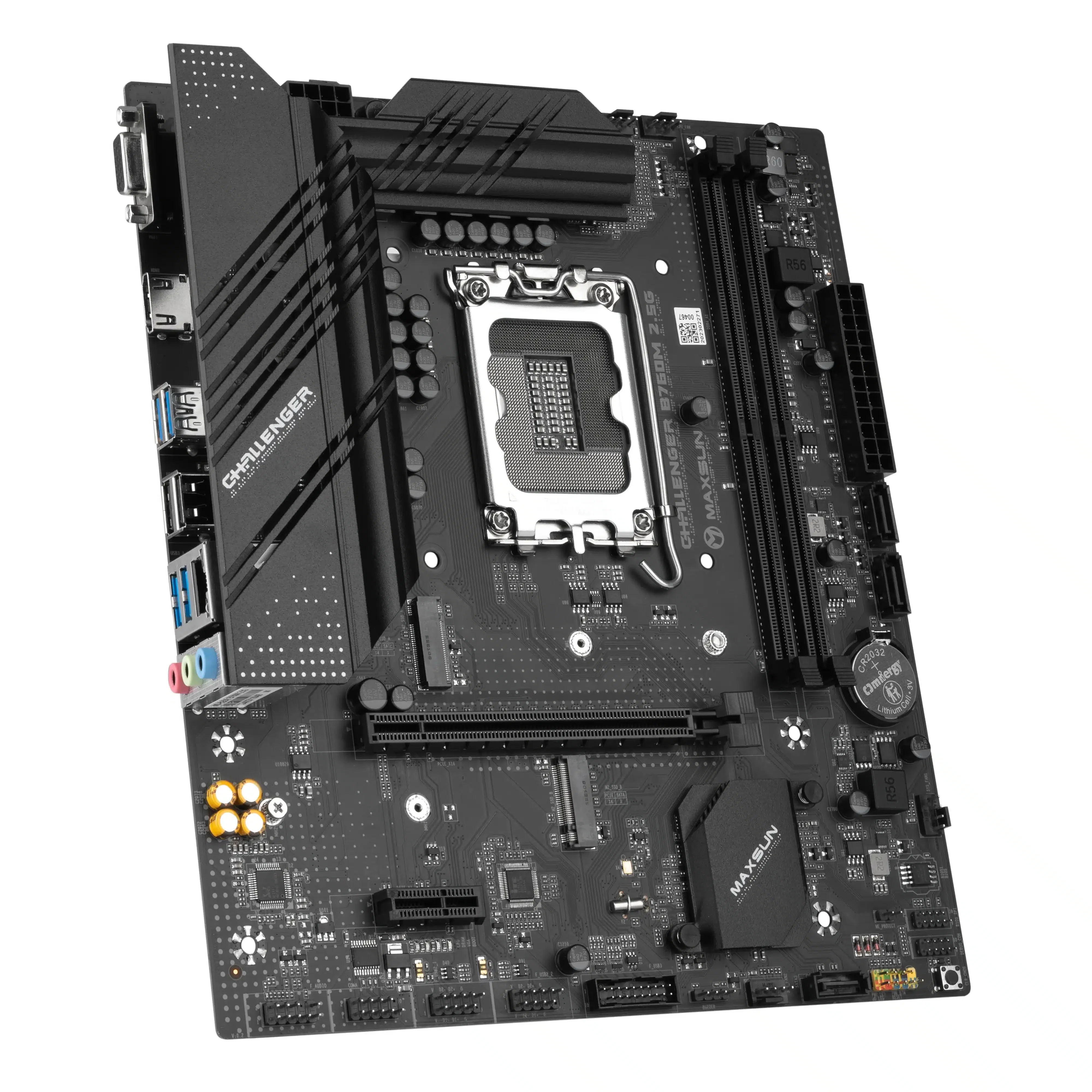 MAXSUN MS-Challenger B760M (mATX, LGA1700, Intel B760, 2xDDR5 4800MHz, 1xPCIe 4.0x16, 2xM.2 PCIe 4.0, 3xSATA 6Gb/s, 1Gb LAN, 4xUSB 3.2, 6xUSB 2.0)