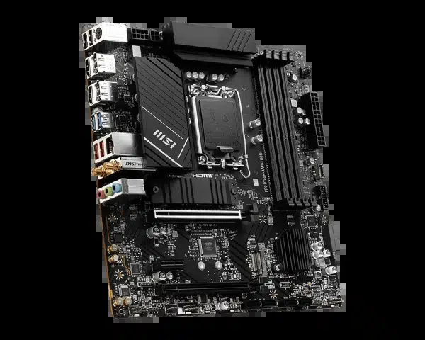 MSI PRO B760M-A WIFI mATX, LGA1700,Intel B760, 4xDDR5 5600MHz,2xPCI-Ex16,1xPCI-Ex1,2xM2,4xSATA 6Gb/s,2.5Gb/s Lan,2xUSB 3.2,4xUSB 2.0 HDMI,DP,Wi-Fi6