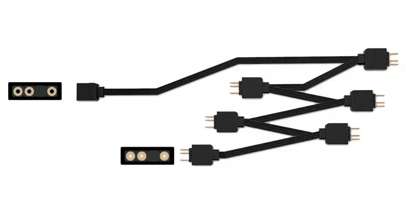 Разветвитель питания ID-Cooling FS-06 ARGB 6x3 pin