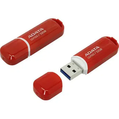 USB Flash ADATA 32GB UV150 USB 3.2 Read up:140Mb/s/Write up:65Mb/s Red
