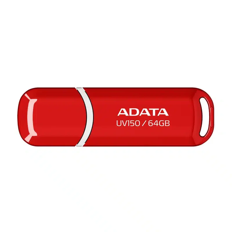 USB Flash ADATA 64GB UV150 USB 3.2 Read up:140Mb/s/Write up:65Mb/s Red