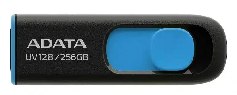 USB Flash ADATA 256GB UV128 (USB 3.2 Gen 1 Type-A, Read up: 100MB/s) AUV128-256G-RBE