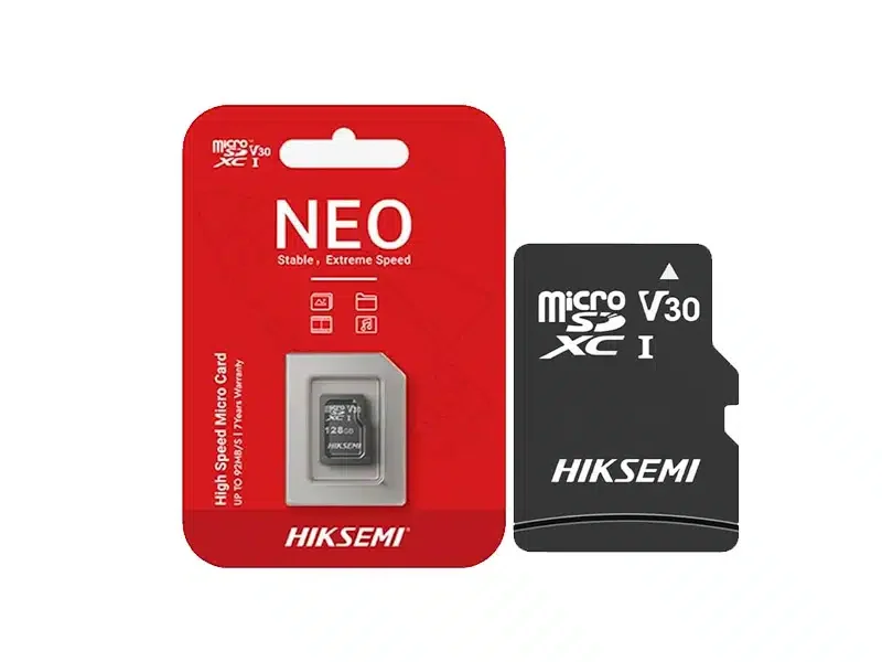 micro SDHC Card HIKVISION HIKSEMI 256GB HS-TF-C1 NEO Class 10/UHS-I/V30, R/S 92Mb/s, W/S 50Mb/s