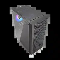 Корпус PC Cooler MA100 MESH BK ATX 1xUSB 3.0, 2xUSB 2.0, HDAudio, 2x2,5" SSD, 2x3,5" HDD, 3*120mm Front RGB FAN,Tempered Glass, 360x200x446mm, Black