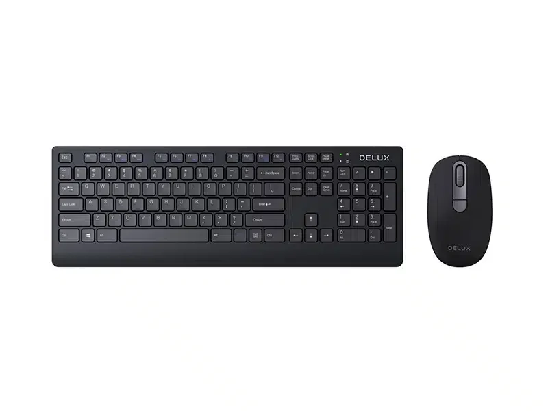 Клавиатура+мышь беспроводной набор Delux KA198G+M231G (Delux KA198G+M231G: 104станд клав, 2.4GHz wireless, M231G: оптическая,
