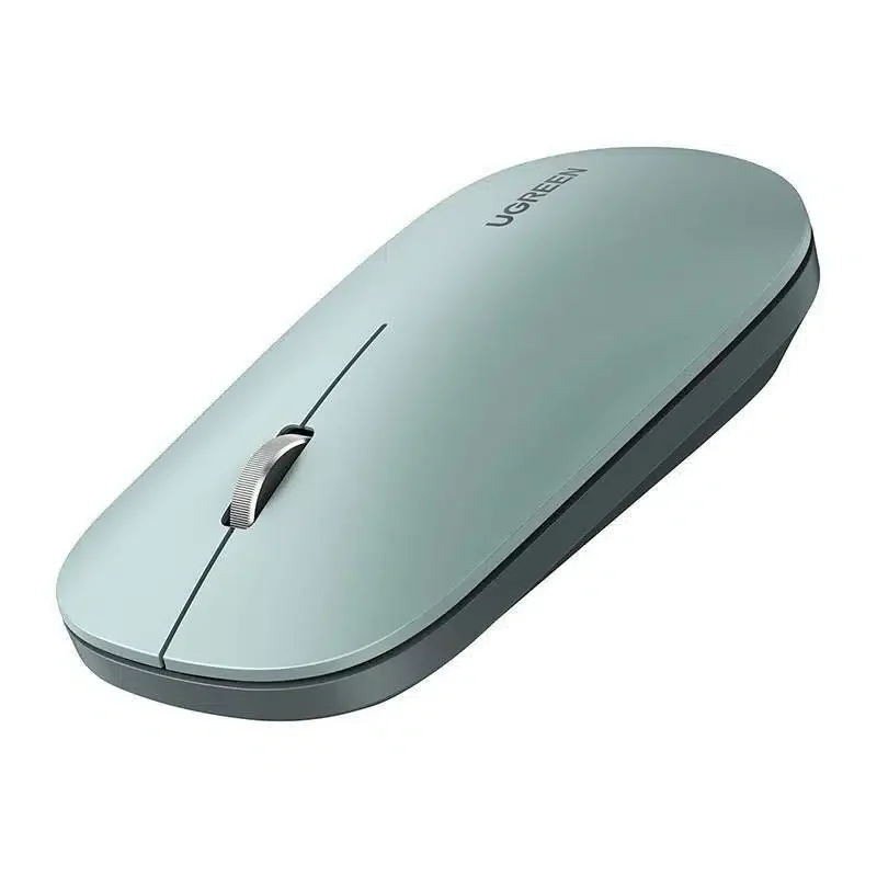 Мышь беспроводная UGREEN MU001 (оптическая, DPI:max4000, silent, 4 кнопки) зелёный 90374