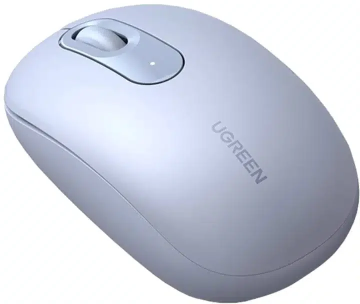 Мышь беспроводная UGREEN MU105 USB (оптическая, DPI:max2400, silent,4 кнопки) синяя 90671