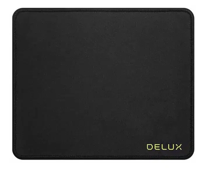 Коврик для мыши Delux MP27 (260x210x3мм, ткань+резина, с окантовкой) black