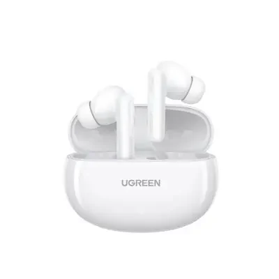 Наушники беспроводные UGREEN WS200 (TWS, с микрофоном, шумоподавление, внутриканальные, Bluetooth 5.3, IPХ5) white 15158