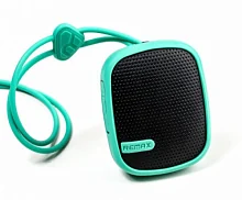Акустика портативная REMAX RB-X2 Mini Blue, RMS 5W (2x2.5W), Bluetooth V3.0, Microphone, MicroSD, MicroUSB, IPX4