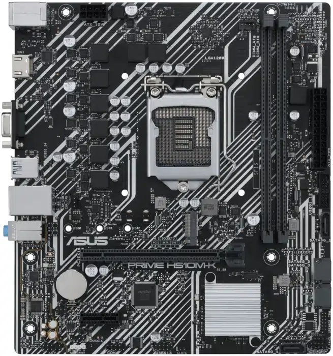 MB LGA1200 Asus H510M-K,2xDDR4,10xUSB,M.2,4xSATAIII,mATX,PCIe16x,1xPCIe,VGA, HDMI