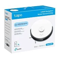 Робот-пылесос TP-LINK Tapo RV30C (LiDAR/3200 mAh/4200Па/Пылесбор. 400мл/Влаж. 300мл/HEPA/57dB/упр.Алиса/Google/Tapo App)