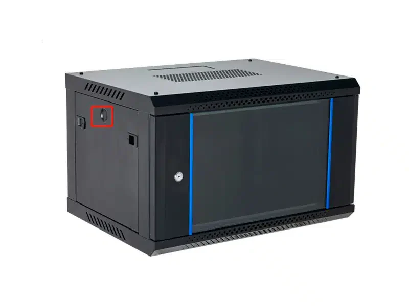 Шкаф серверный настенный Finen WS6406 6U, 19'', 600*450*368 мм, дверь из закаленного стекла, кол-во дверей 3 шт, IP20