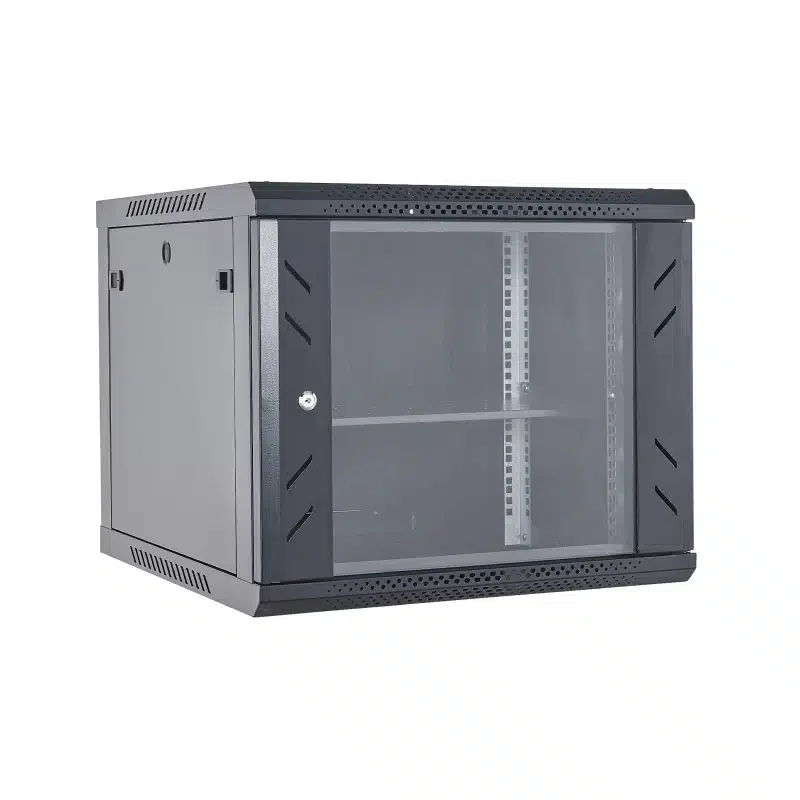 Шкаф серверный настенный Finen WS6609 9U, 19'', 600*600*501 мм, дверь из закаленного стекла, кол-во дверей 3 шт, IP20