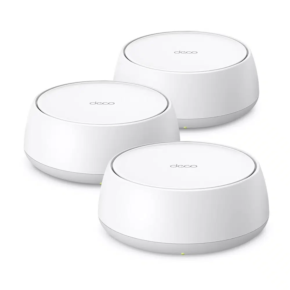 Mesh Wi-Fi система TP-LINK Deco BE25 (3-PK) (Wi-Fi 7 5012 Mb/s, 4324 Mb/s 5GHz+688 Mb/s 2.4GHz, 2xLAN 2.5 Gb/s, 4 antennas, Mesh, HomeShield)