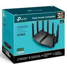Роутер Wi-Fi TP-LINK Archer AX80(RU) Wi-Fi 6, 4804Mb/s 5GHz+1148Mb/s 2.4GHz, 3xLAN 1Gb/s, WAN/LAN 2,5 Gb/s 8 антенны, USB 3.0, IPTV, MU-MIMO OFDMA