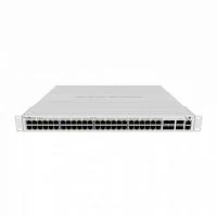 Коммутатор PoE MikroTik CRS354-48P-4S+2Q+RM 16MB FLASH, 4 Fans, 2xPOE, 1x100Mb/s, 48xGbE, 4xSFP+, 2xQSFP+, IP20, RouterOS v7/SwitchOS
