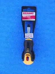 Отвертка шлицевая SL 6*40мм, двухкомпонентная рукоятка REXANT 12-4725