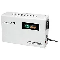 Настенный стабилизатор напряжения SMARTWATT AVR SLIM 1000RW диапазон работы 100-260V, 1 выход, LED-дисплей