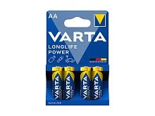Батарейка Varta Mignon Longlife Power AA SPO LR03 1.5V щелочная (алкалиновая) (4шт блистер)