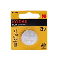 Батарейка Kodak CR2430-1BL 3V литиевая (1шт блистер)