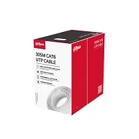 Кабель OFC UTP CAT6 внутренний Dahua DH-PFM920I-6UN-C-white (305м в бухте/ 0.53mm/ CE CPR Eca/ белый) 1.0.99.50.10437-0001