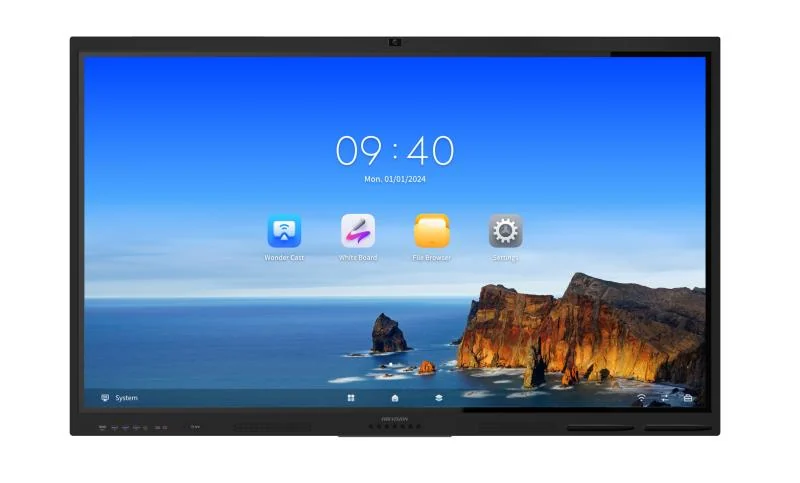 Interactive Flat Panel HIKVISION DS-D5B86RB/FL 86" 3840×2160 Android 13.0 8GB/128GB WebCam 8мп