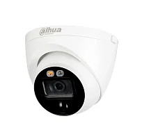 HDCVI камера Dahua DH-HAC-ME1200EP-LED-0280B plastic+metal (2MP/2.8mm/IR20m, IP67/LED flash/PIR)