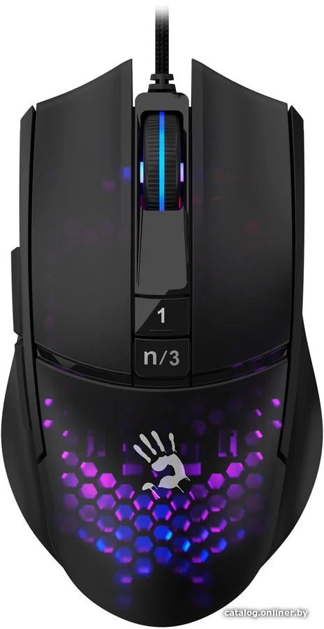 A4TECH BLOODY L65 MAX LIGHTWEIGHT GAMING 12000CPI HONEYCOMB RGB METAL FEET ACTIVE USB