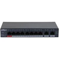 Коммутатор POE Dahua DH-CS4010-8GT-60 (8 x 1 Gigabit/ 2 Uplink x 1 Gigabit/ POE 250m/ Cloud/Web Managed/ Dolynk management/ VLAN/ 60W)