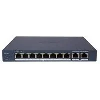 Коммутатор сетевой PoE HIKVISION DS-3E1310P-EI (2xUpLink 1Gb/s, 8xPoE 100Mb/s, 9.6Gb/s) 110W