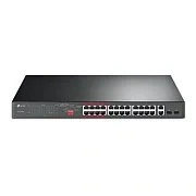 Коммутатор сетевой PoE DAHUA DH-S3226-24ET-240 (2xCombo 1Gb/s, 24xPoE 100Mb/s, 8.8Gb/s) 240W