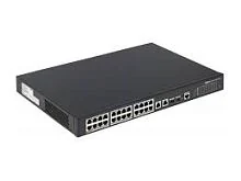 Коммутатор POE Dahua DH-PFS4226-24ET-360 (24 x 100Mbps/ 2 Uplink/ 2 SFP x 1 Gigabit/ POE 250m/ WEB, DSS Pro Managed/ 360W)