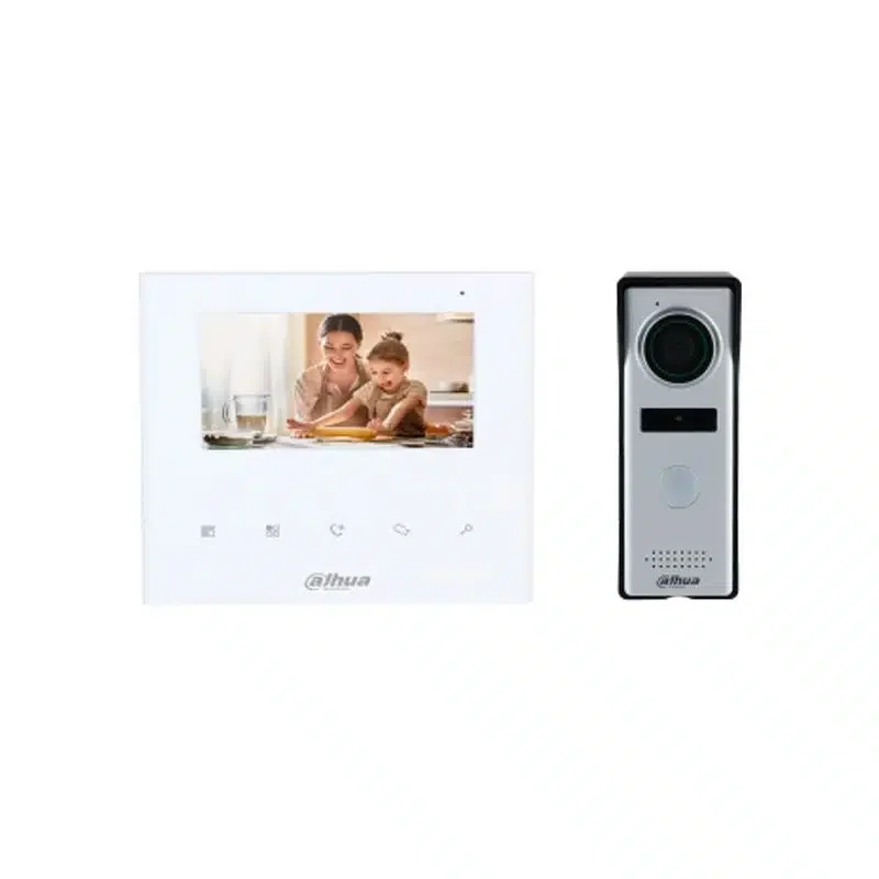 Видеодомофон DAHUA DHI-KTA04 (4,3" TFT LCD, 480х272, 1,3MP, DWDR, IP66, Plastic+ABS, DC12v) silver
