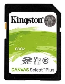 Secure Digital SDXC CL10 128GB KINGSTON Canvas Select Plus G3 150R C10 UHS-I U1 V10
