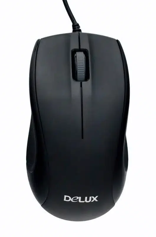 Delux M138BU Optical black color,USB cable, 1000 DPI