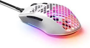 SteelSeries Aerox 3 Snow Gaming Mouse, 8500cpi 6 button,USB,WHITE