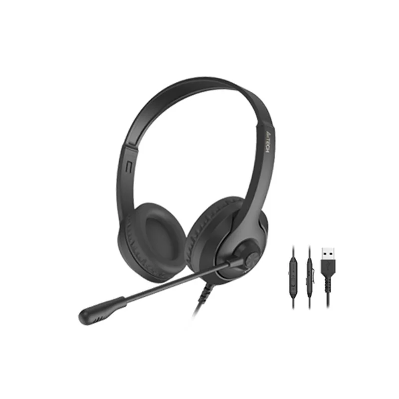 Наушники с микрофоном A4Tech FSTYLER FH100U USB BLACK