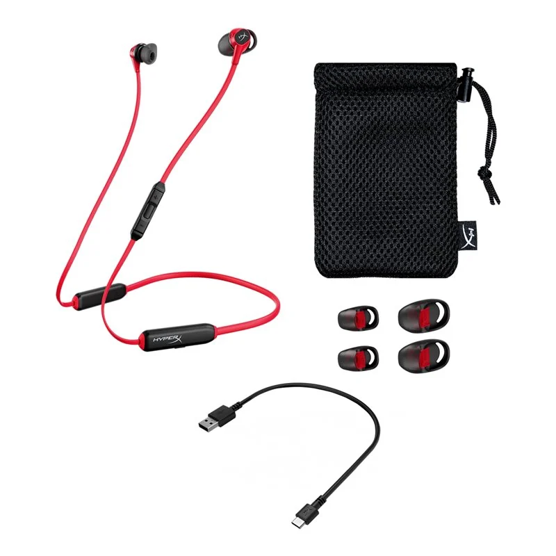 Наушники с микрофоном HYPERX 4P5H7AA (HEBBXX-MC-RD) Cloud Earbuds Wireless BLACK/RED