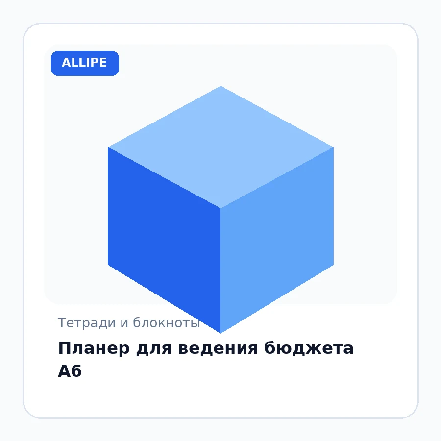 Планер для ведения бюджета А6