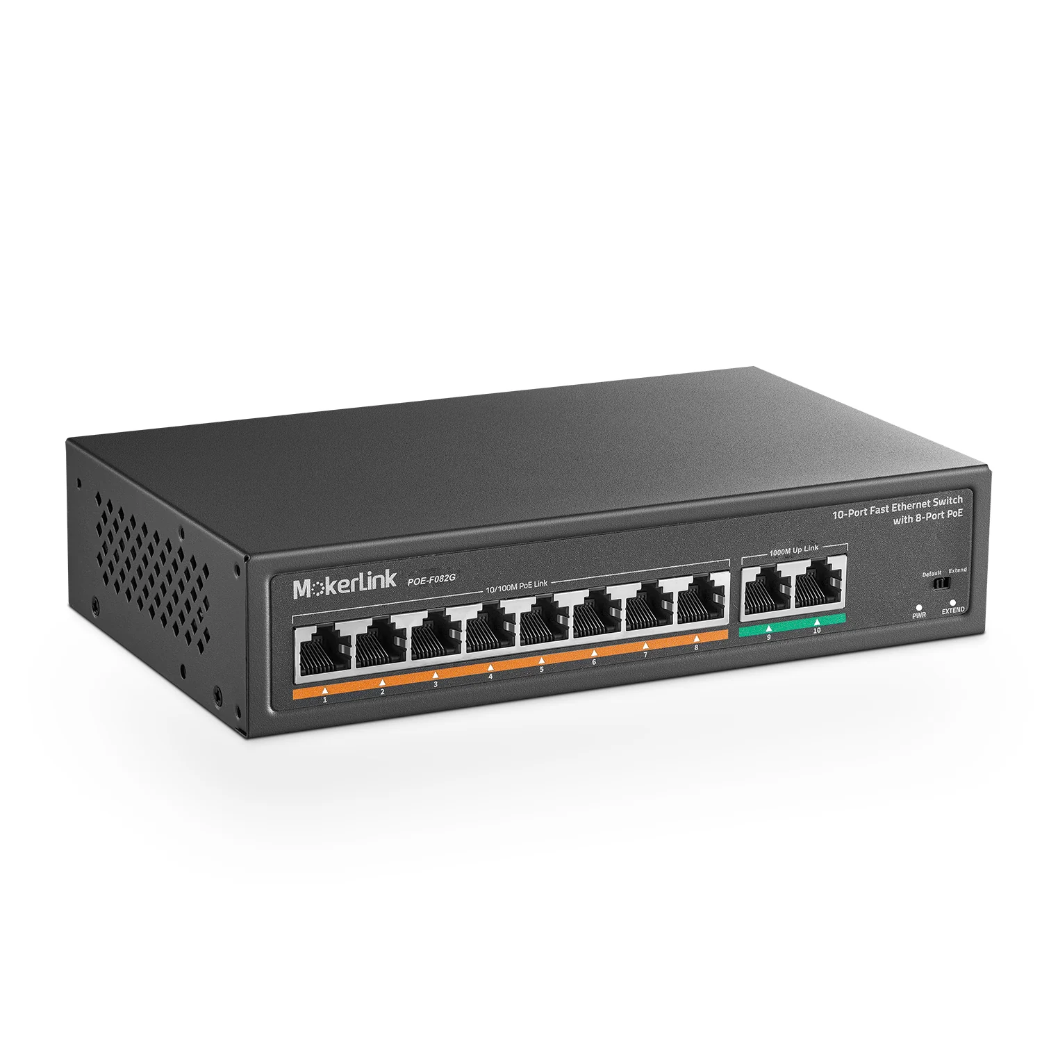 HUB Switch Tenda TEM2010F 8-port 2.5G 8*100/1000/2500Mbps Base-TX+2*Base-X SFP ports Steelcase