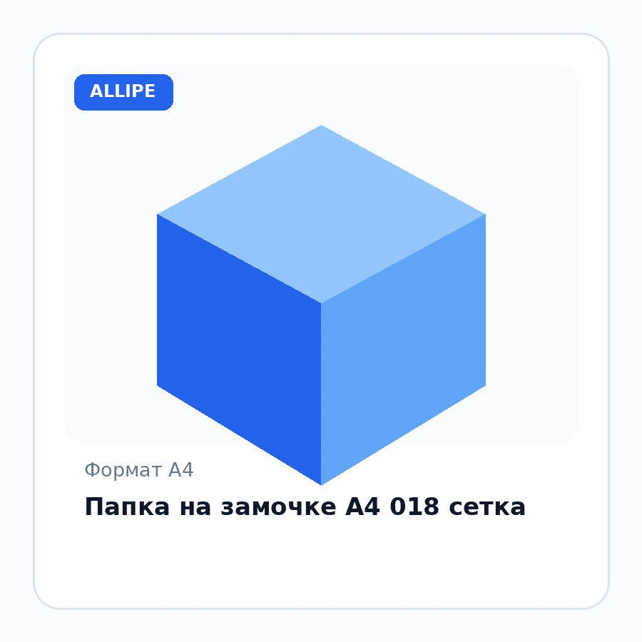 Папка на замочке А4 018 сетка