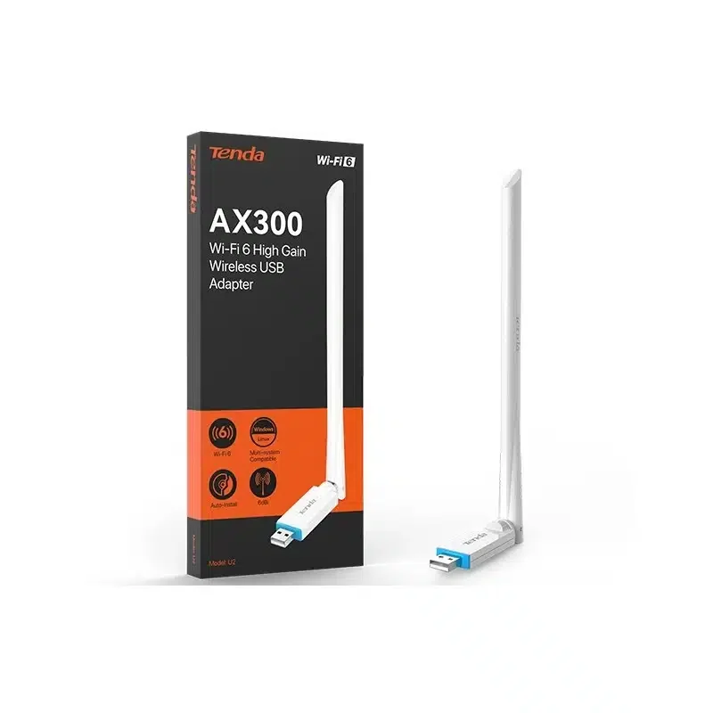 Wireless Adapter Tenda U2 150Mbps Wireless USB Adapter 1*6dBi Antenna