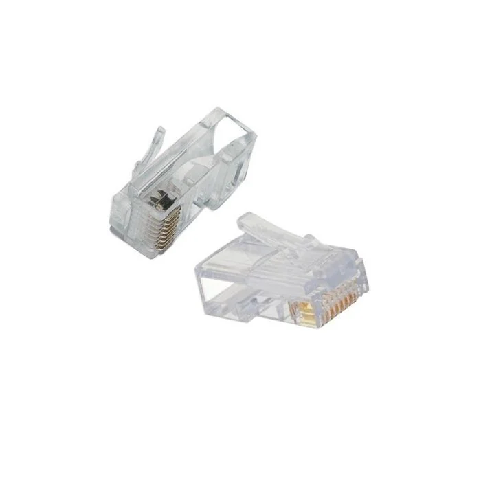 RJ- 45 Connector HSD HS-CO62E EZ CAT6 8P8C Gold plated, Copper Metal Shield экранированный сквозной
