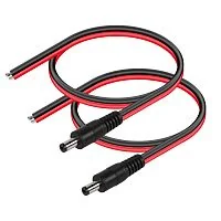 Коннектор питания HW-C16 DC male cable(red+ black)25cm length