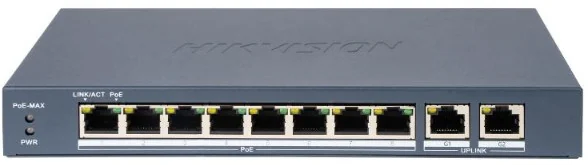 HUB Switch HIKVISION DS-3E0310P-E/M(B) 8x10/100Mbps PoE,2x1000Mbpc,PoE budget:80W Metal