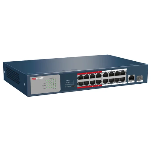 HUB Switch HIKVISION DS-3E0318P-E/M(B) 16x10/100Mbps PoE,1x1000Mbpc,1xSFP PoE budget:130W Metal