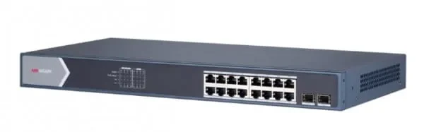 HUB Switch HIKVISION DS-3E0518P-E/M 16x1000Mbps PoE,2x1000 SFP,PoE budget:135W Metal