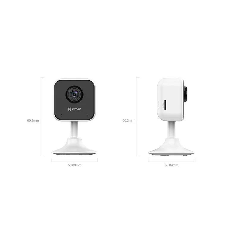IP camera EZVIZ H1c кубическая 2MP,2,8mm,IR 12M,WiFi,microSD,MIC-SPEAK (квадрат) CS-H1c-R101-1G2WR